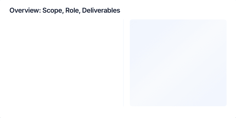 A slide displaying key performance indicators with target values and a list of next steps for product improvement, including a call to action to view a prototype. Fragment #1