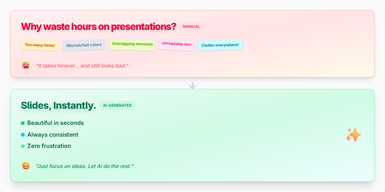 Screenshot of presentation "Slidebook"