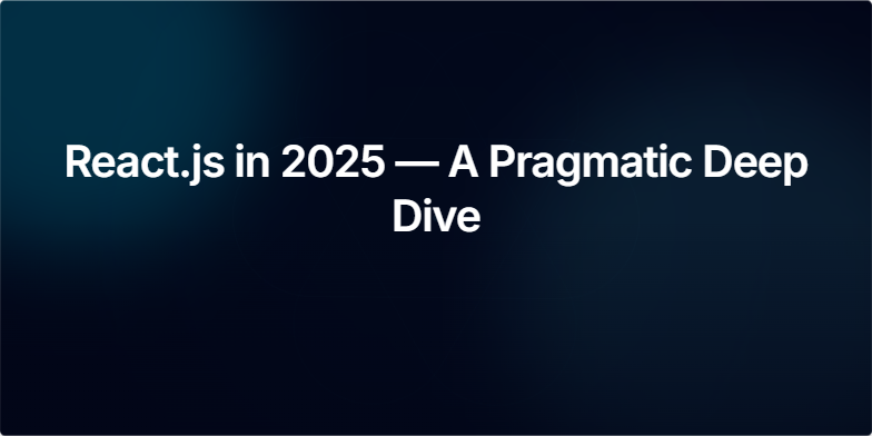 Screenshot of presentation "ReactJS"