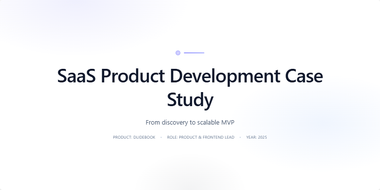 Screenshot of presentation "SaaS Development"